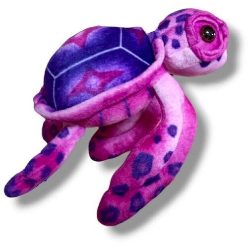 Мягкая игрушка морская Черепаха сине-розовая 40 см