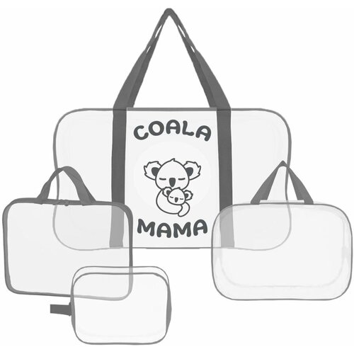 Coala Mama Набор сумок 3+1 в роддом Coala Mama цвет Graphite moomin mama