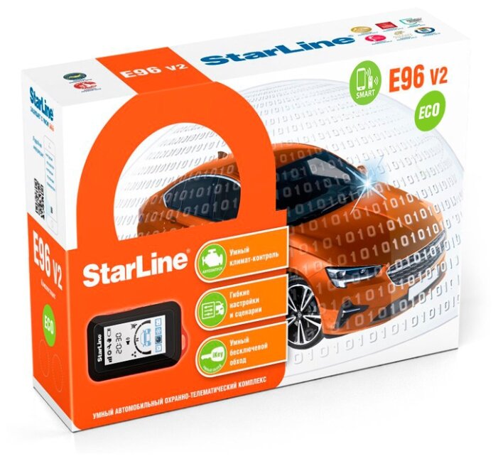 Сигнализация для автомобиля StarLine E96 BT 2CAN/4LIN ECO Ver.2