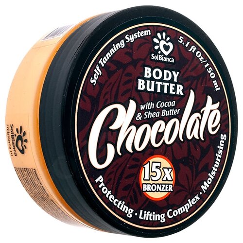 SolBianca масло для автозагара твердое Chocolate body butter 150 мл