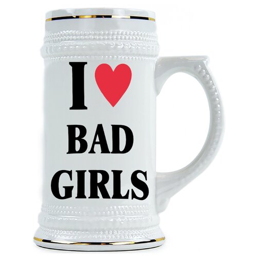 фото Пивная кружка i love bad girls drabs