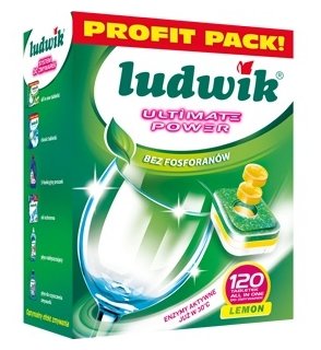 Ludwik ALL in one Ultimate Power Таблетки для посудомоечных машин Лимон 120 шт