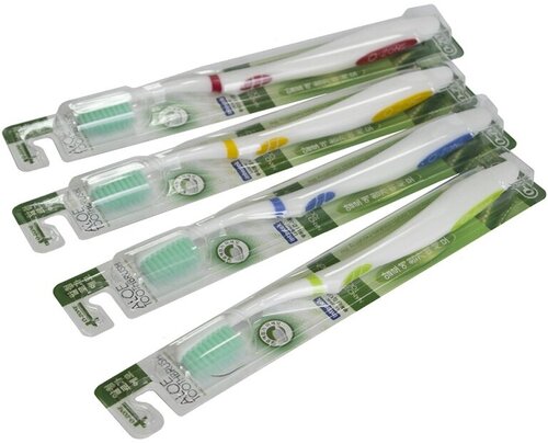 O-Zone Зубная щетка Aloe Slim ToothBrush Алоэ зелёный 1 шт