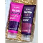 Комплект для домашнего ухода ZOOM Keratin Шампунь 250 ml + Keratin Маска 250 ml (NEW) - изображение