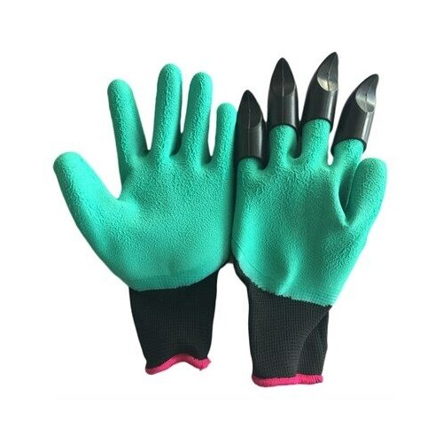 Садовые перчатки с когтями для огорода Garden Genie Gloves garden gloves with fingertips claws gardening digging planting durable waterproof work glove garden dig planting gloves