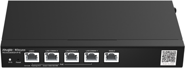 Маршрутизатор Reyee Desktop 5-port full gigabit router, providing one WAN port, one LAN port, and three LAN/WAN ports; supporting four PoE/PoE+ interfaces and maximum 60 W PoE power; recommended concurrency of 300, (RG-EG305GH-P-E)