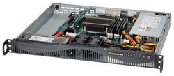 Сервер Supermicro SuperServer 5018D-MF без процессора/без ОЗУ/без накопителей/1 x 350 Вт/LAN 1 Гбит/c