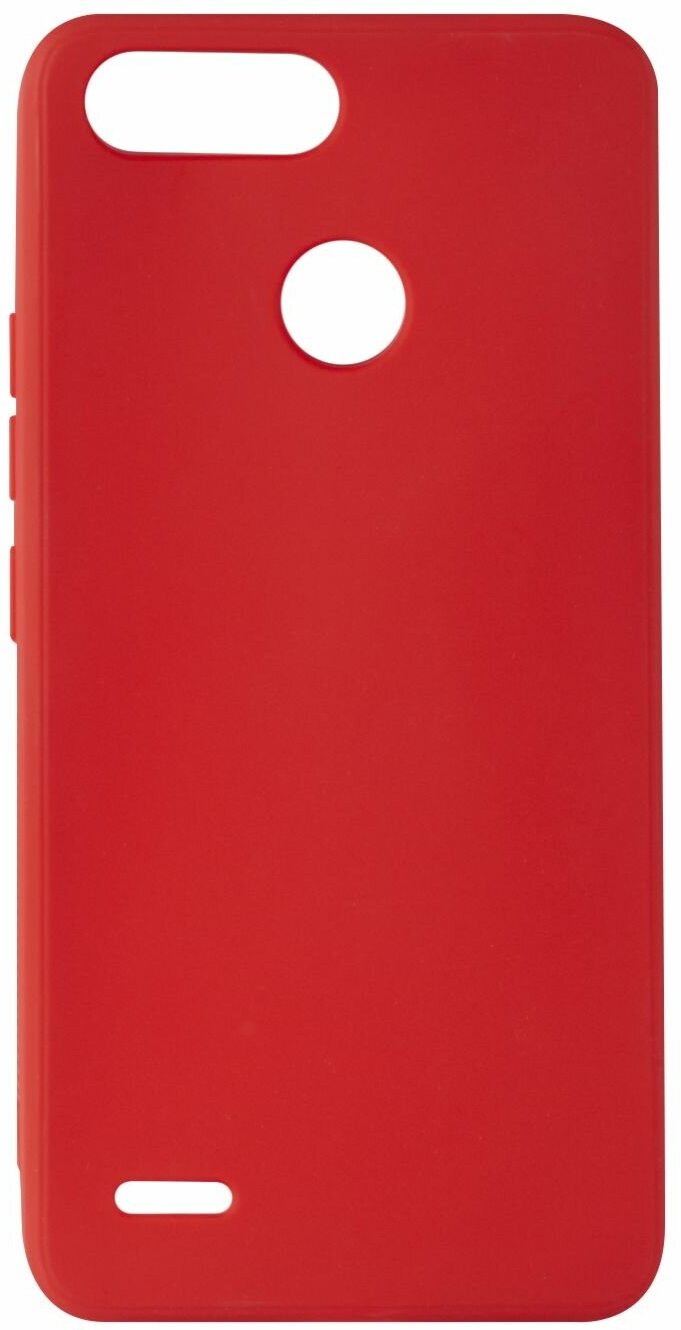 Защитный чехол для смартфона Itel A46/Защита от царапин для телефона Ител А46/Накладка на Itel/Бампер на смартфон/Чехол красный