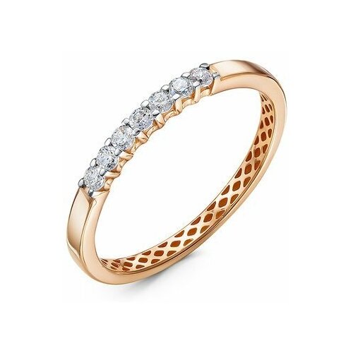 фото Золотое кольцо кюз del'ta dдф1101832р с фианитом diamant-online