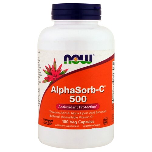Купить Now Foods, AlphaSorb-C 500, 180 растительных капсул, female