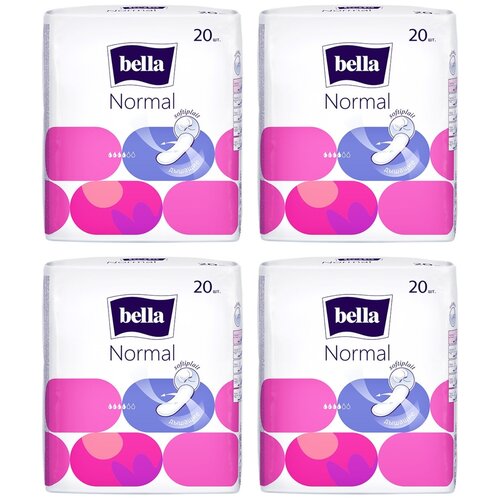 Прокладки женские гигиенические bella Normal, 20 шт./уп. 4 шт.