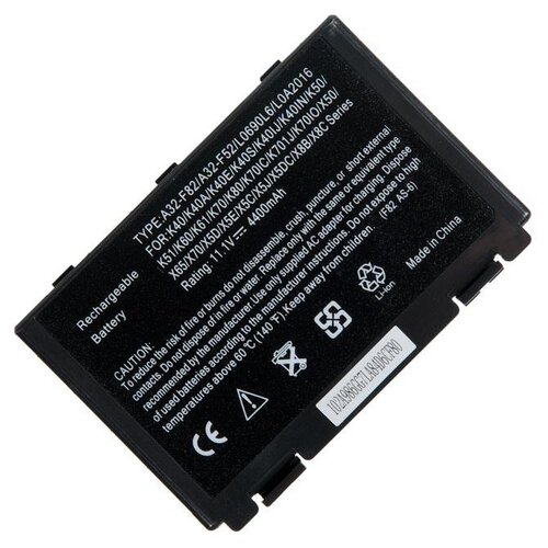 фото Аккумулятор для ноутбука asus k40, k50, k70, f82, x5, 4400mah, 11.1v rocknparts