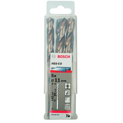 Сверло винтовое, по металлу BOSCH Standardline 2.608.585.901 11 x 142 мм