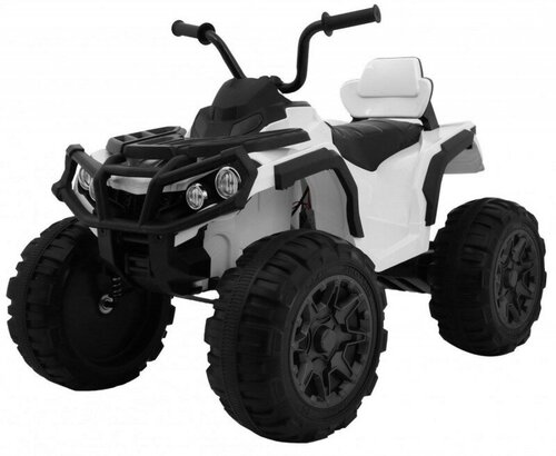 BDM Детский квадроцикл Grizzly ATV 4WD White 12V с пультом управления - BDM0906-4