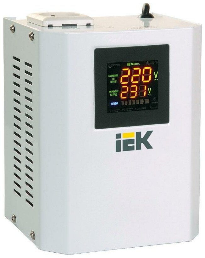 Стабилизатор напряжения IEK Boiler 0.5кВА однофазный