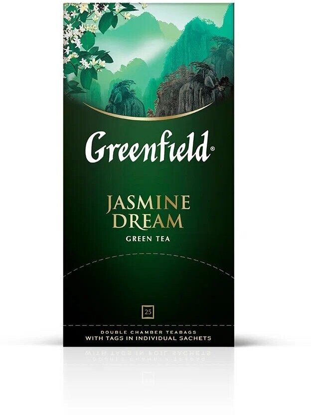 Чай зеленый Greenfield Jasmine Dream в пакетиках, 25 шт.
