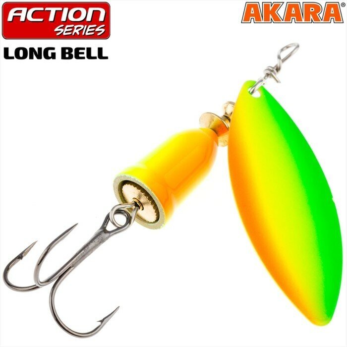 Akara Блесна вращающаяся Akara Action Series Long Bell 1, 6 г, цвет A31