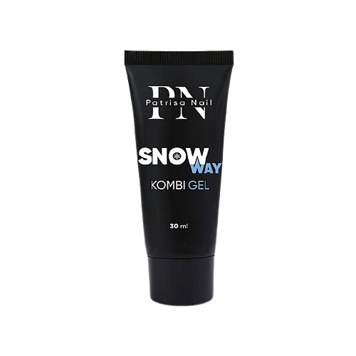 Patrisa Nail акригель Kombi Gel Snow Way для моделирования с шиммером, 30 мл, прозрачно-молочный