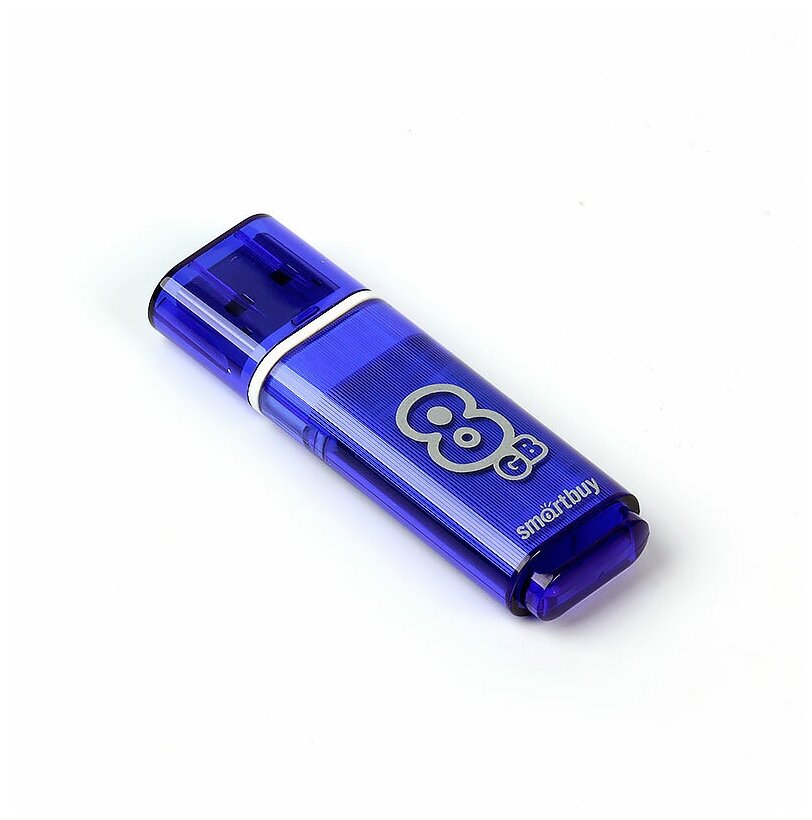 Флеш-накопитель USB 3.0/3.1 Gen1 Smartbuy 8GB Glossy series Dark Blue (SB8GBGS-DB)