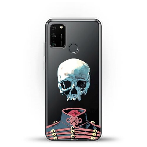фото Силиконовый чехол череп на honor 9a andy & paul