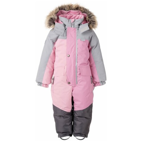 фото Комбинезон trio k22427-124 kerry, размер 134, цвет 124-розовый/серый