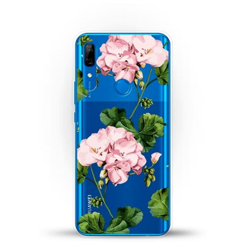 фото Силиконовый чехол розовые цветы на huawei p smart z andy & paul
