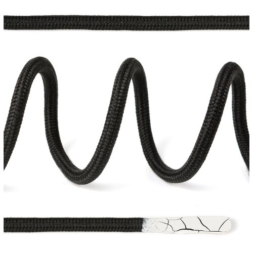 фото Шнурки круглые, 4 мм x 130 см, цвет: черный, 50 штук max zipper