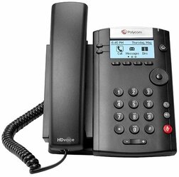 VoIP-телефон Polycom VVX 201 черный