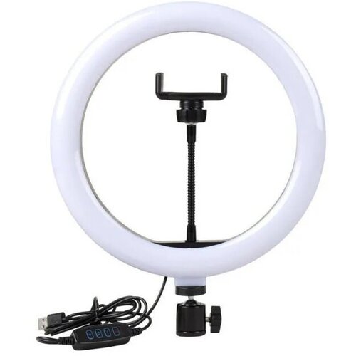 Селфи лампа кольцо без штатива 26см usb черная HX-260 70500₽