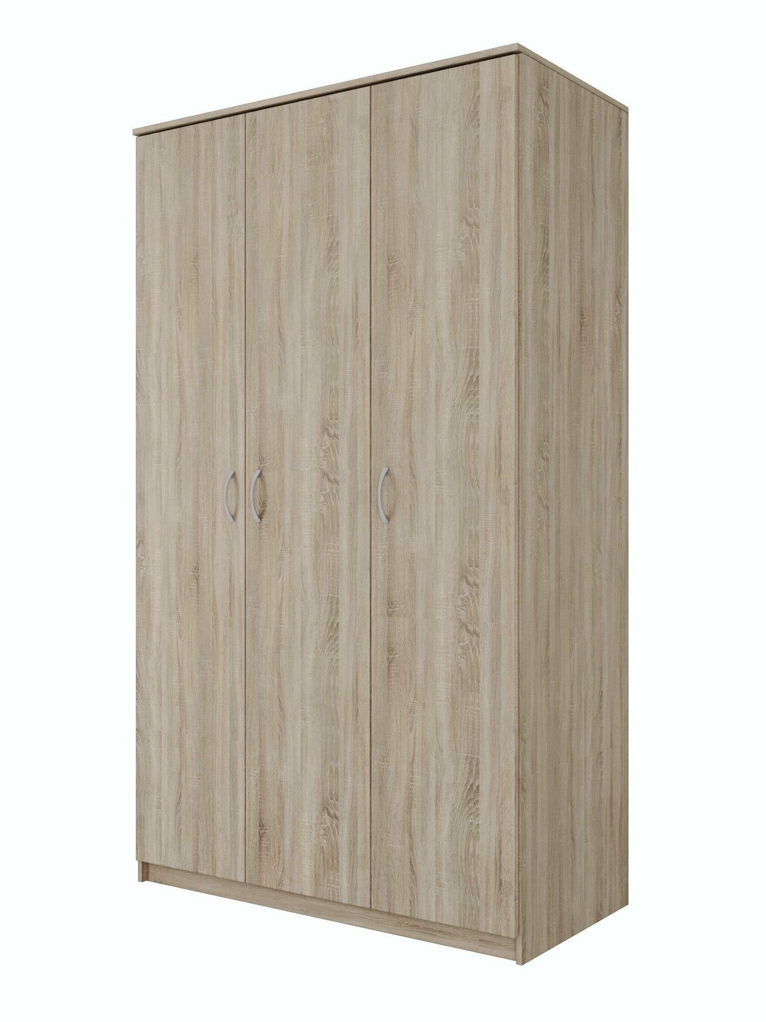 Шкаф ГУД ЛАКК Пегас, 3 двери, 116х58х202 см, дуб сонома