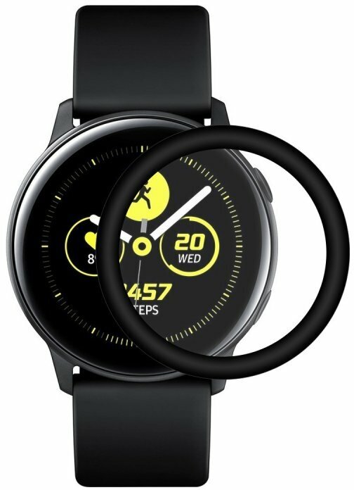 Защитная пленка AG-Ceramics для Samsung Galaxy Watch Active (40 мм) Galaxy Watch Active 2 (40 мм) (полное покрытие) черный