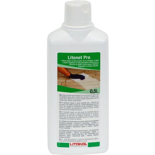 Очиститель эпоксидных остатков Litokol Litonet Pro 0.5 л финишный очиститель эпоксидной затирки epofin 48