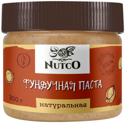 Паста фундучная натуральная Nutco, 300 г