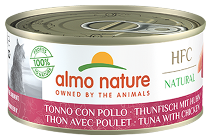 Almo Nature Консервы для Кошек с Курицей и Тунцом (HFC Natural - Tuna and Chicken) 0,15 кг
