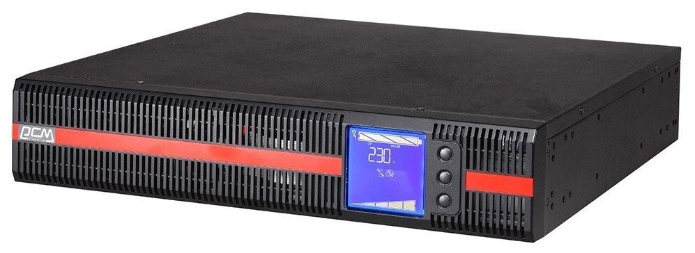 PowerCom ИБП PowerCom Macan MRT-2000SE ИБП {Online, 2000VA / 2000W, Rack/Tower, IEC, LCD, Serial+USB, SNMPslot, подкл. доп. батарей} (1075913)