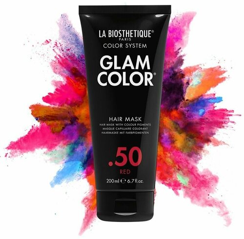 La Biosthetique, Маска для волос тонирующая Glam Color Hair Mask .50 Red, 200 мл