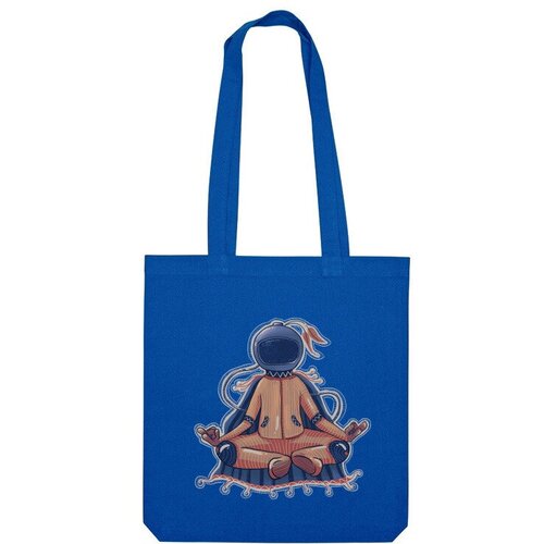 Сумка шоппер Us Basic, синий сумка шаман космонавт ярко синий