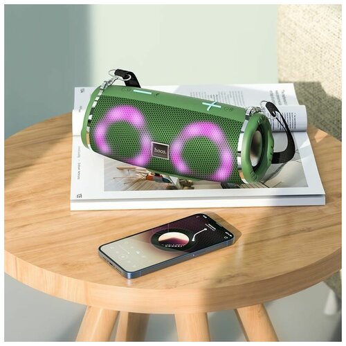 Портативная музыкальная колонка с подсветкой беспроводная bluetooth акустическая AUX TWS Блютуз FM USB microSD для телефона Айфон и Андроид 299900₽