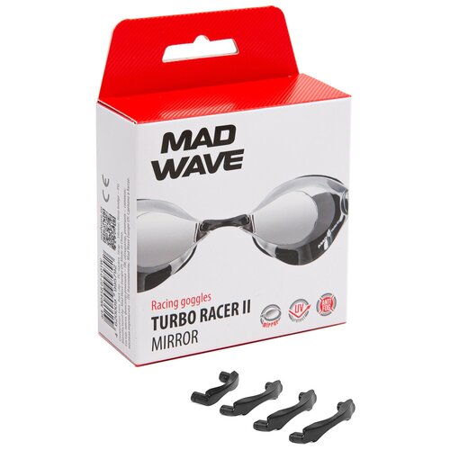Стартовые очки Mad Wave Turbo Racer II Mirror - Синий