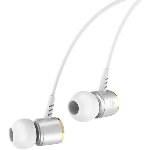 Наушники M42 Ice rhyme wire control HOCO вакуумные с микрофоном серебро 598₽