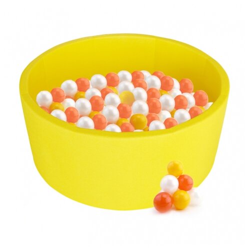 Сухой бассейн Kampfer детский Pretty Bubble, желтый, +200 шаров (58786)