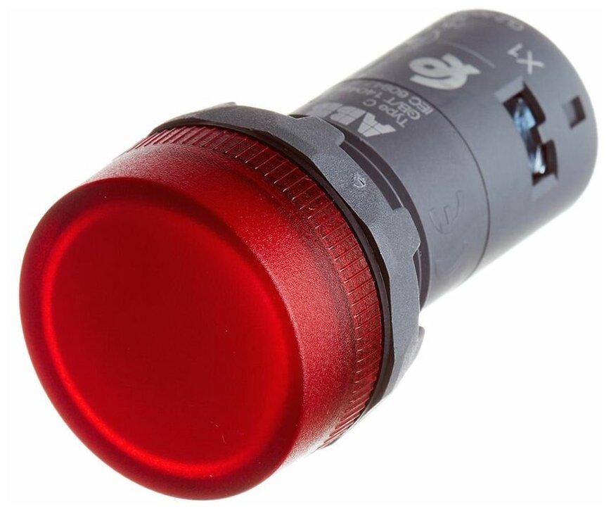 Лампа сигнальная CL2-502R (1SFA619403R5021) 24 В тип AC/DС красная