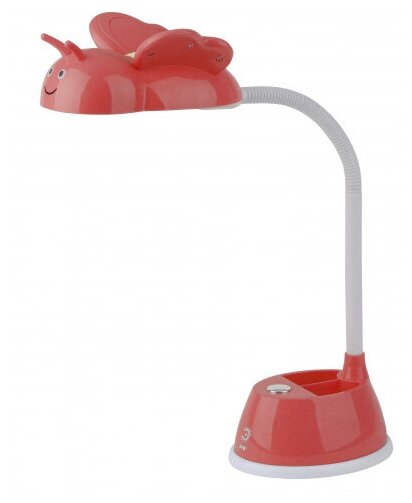 Настольная светодиодная лампа ЭРА NLED-434-6W-R красный