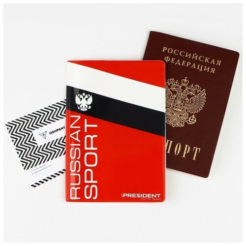 фото Обложка для паспорта , красный