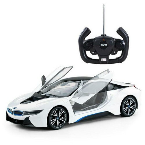 Машина р/у 1:14 BMW i8 белый - Rastar [71070W] rastar bmw i8 49600 11 1 14 33 см белый черный