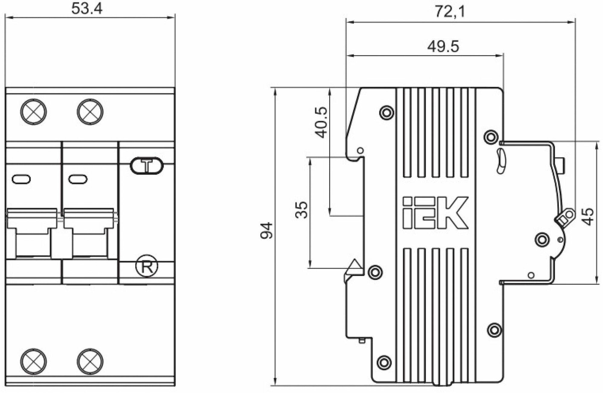     2 C 63 100  AC 4.5 -12 |  MAD10-2-063-C-100 | IEK ( 1. )