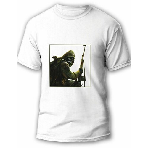 фото Футболка, размер l, белый будь на стиле