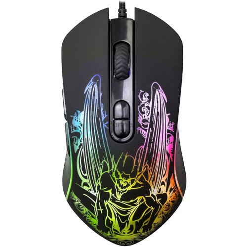 Мышь Qumo Gothic M51 проводная оптическая 7 кнопок подсветка RGB running 1200160024003200 dpi 108000₽