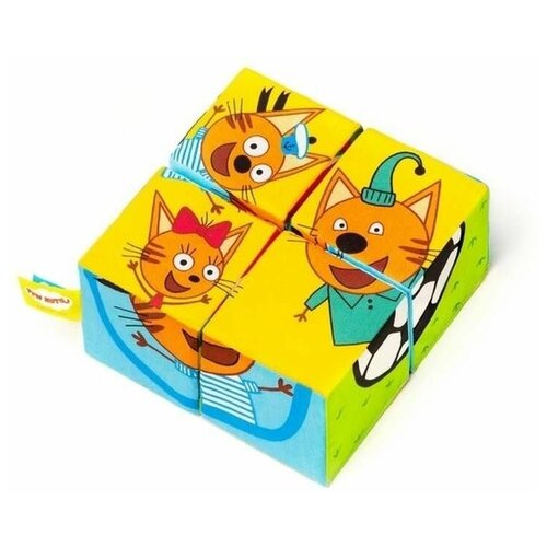 Кубики для малышей, Три Кота. Собери Коржика, 1 набор