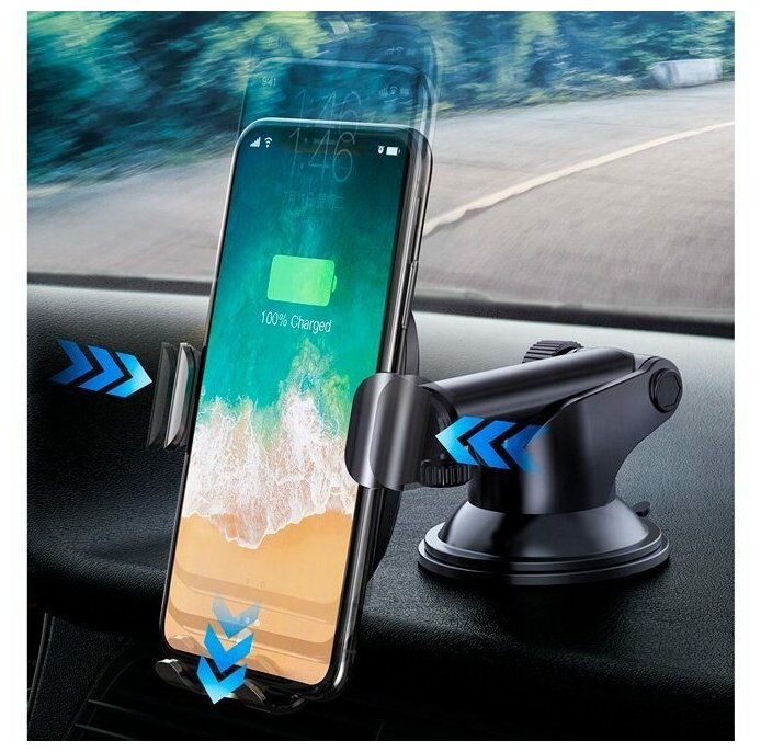 Гравитационный держатель Baseus Wireless Charger Gravity Car Mount 2 (WXYL-A01)